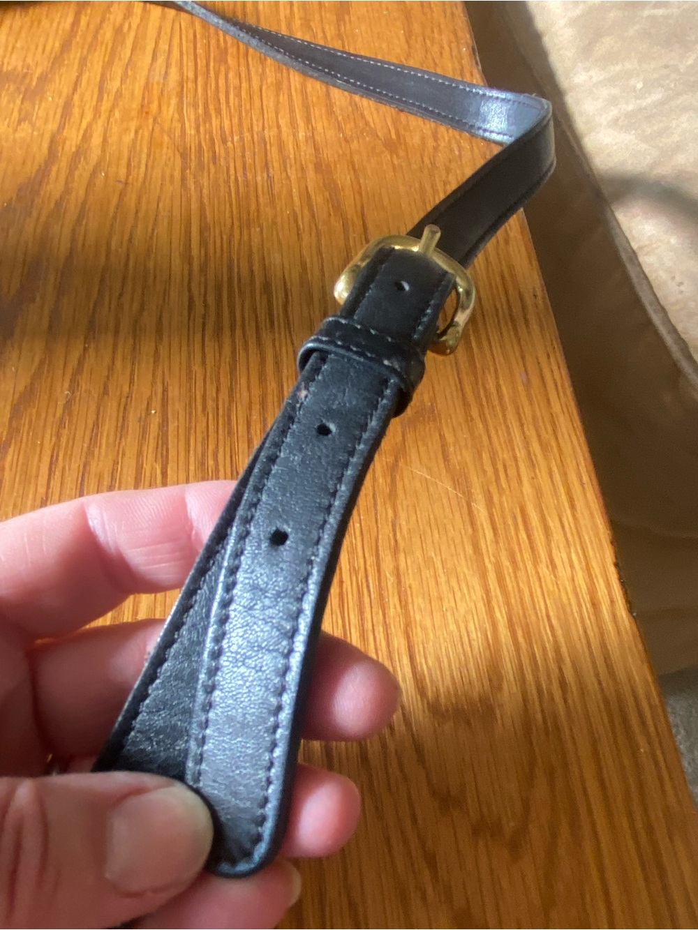 Vintage Coach Murphy 1990’s Leather Crossbody with Gold Turn-Lock - Picture 10 of 11